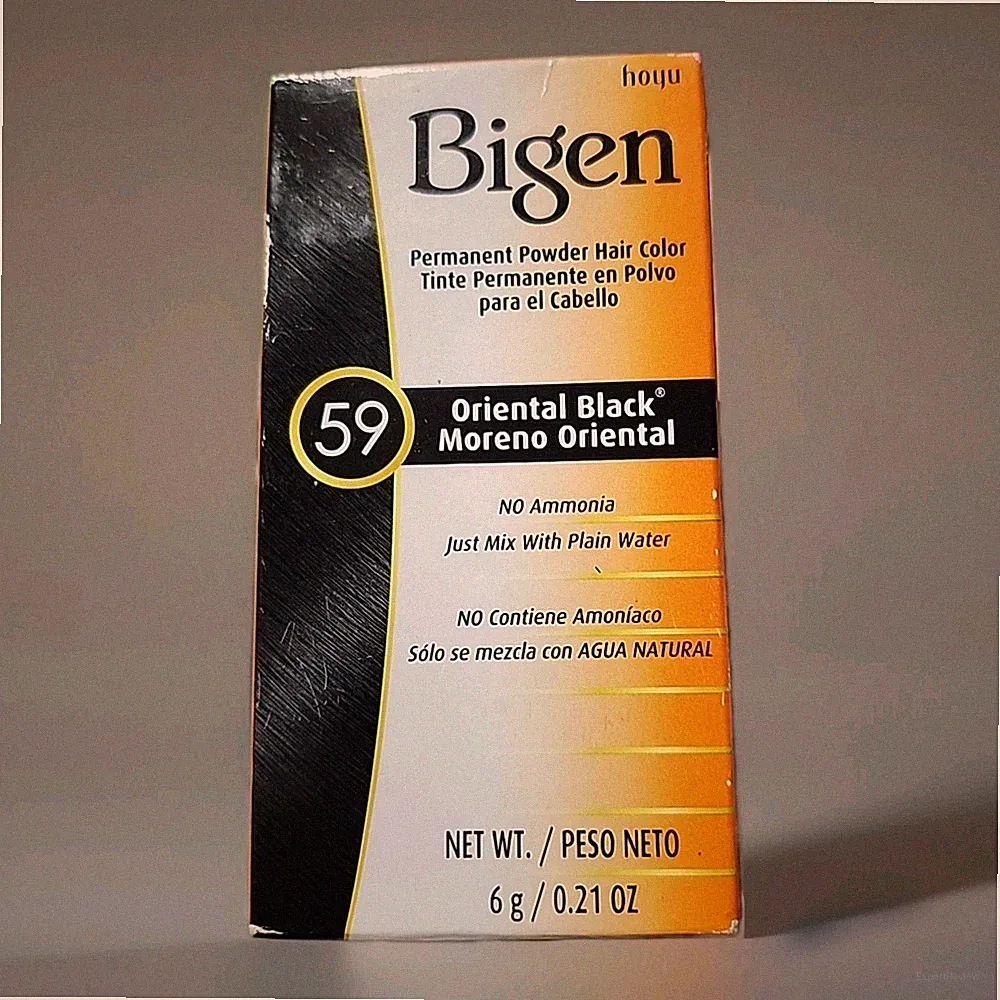Bigen Permanent Powder Hair Color 59-Oriental Black - 0.21 oz.