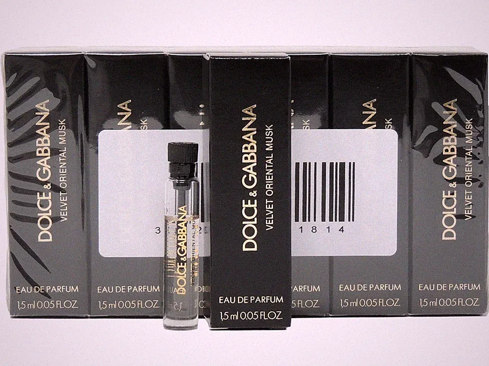D&G DOLCE & GABBANA VELVET ORIENTAL MUSK EDP 1.5ml x 12 COLOGNE PERFUME SAMPLES