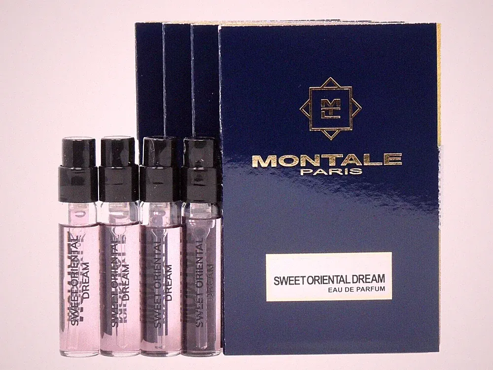 MONTALE PARIS SWEET ORIENTAL DREAM EDP 2.0ml .06oz x 4 COLOGNE PERFUME SAMPLES