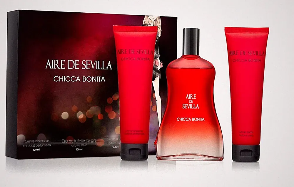 Women Perfume Edt Aire de Sevilla Chicca Bonita 10.14 FlOz Gift Set 3pc Oriental